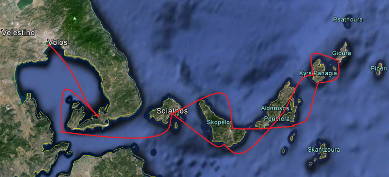 ruta en velero grecia islas esporadas